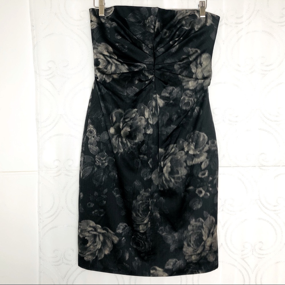 KAY UNGER NEW YORK CHARCOAL COKTAEL  DRESS